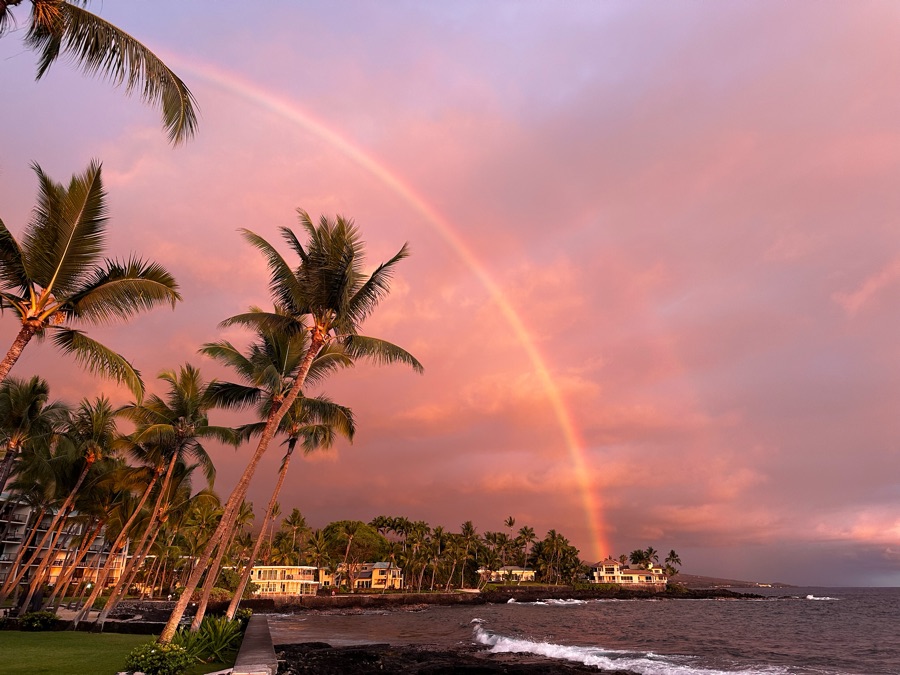 Rainbow over Kona, Hawaii
